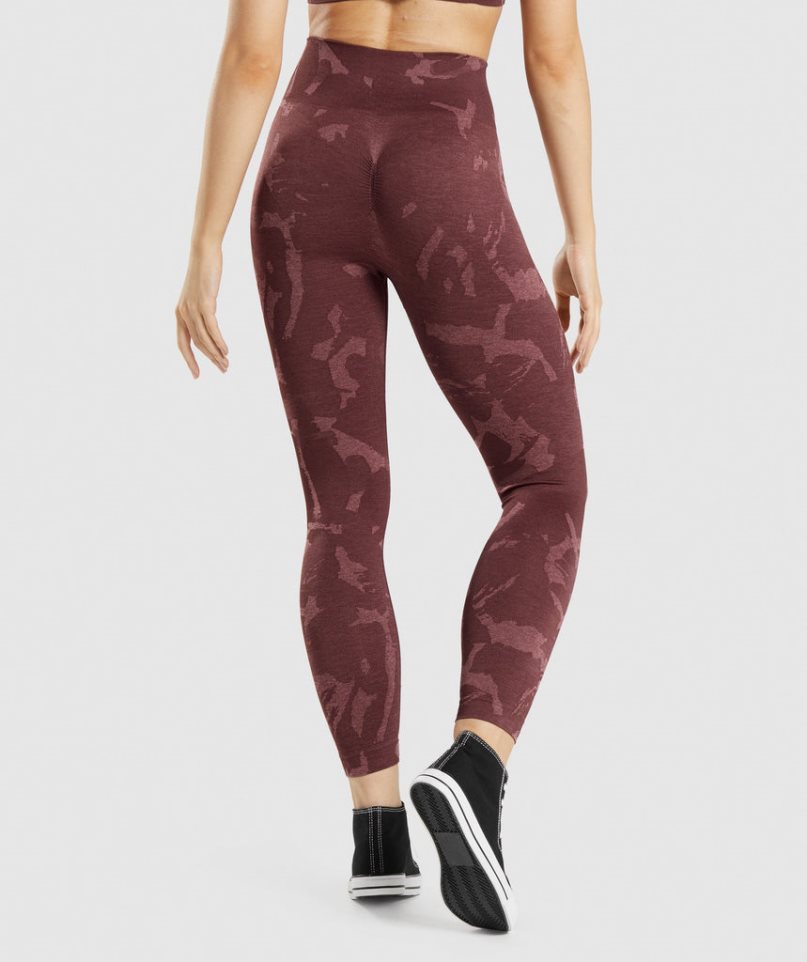 Women's Gymshark Adapt Camo Seamless Leggings Brown | NZ 5OYUFC